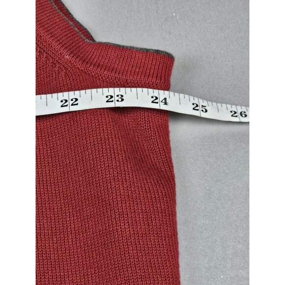 Cypress Links Sweater Vest Men 2XT Tall Sleeveless V Neck Knit Red‎ Cotton - Picture 3 of 5